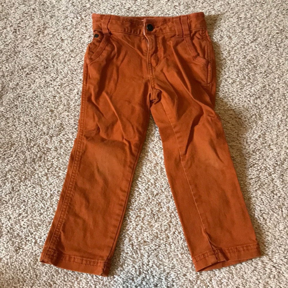 Rust orange chino pants